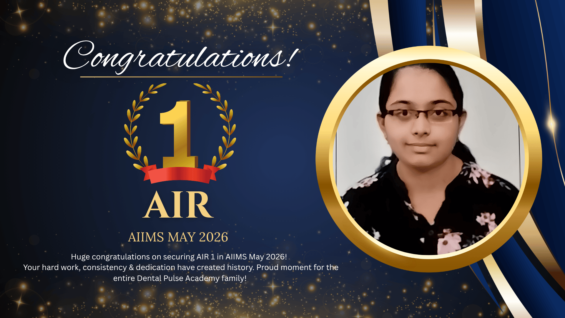 Heartiest Congratulations to Dr. Ritam Arora on achieving an outstanding AIR 1 in INICET AIIMS May 2026! 🏆✨