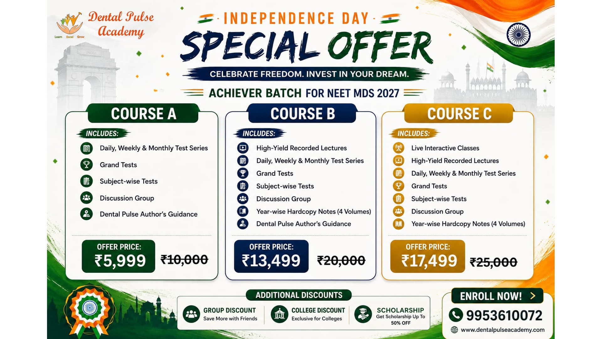 🇮🇳 *INDEPENDENCE DAY SPECIAL OFFER 🇮🇳*