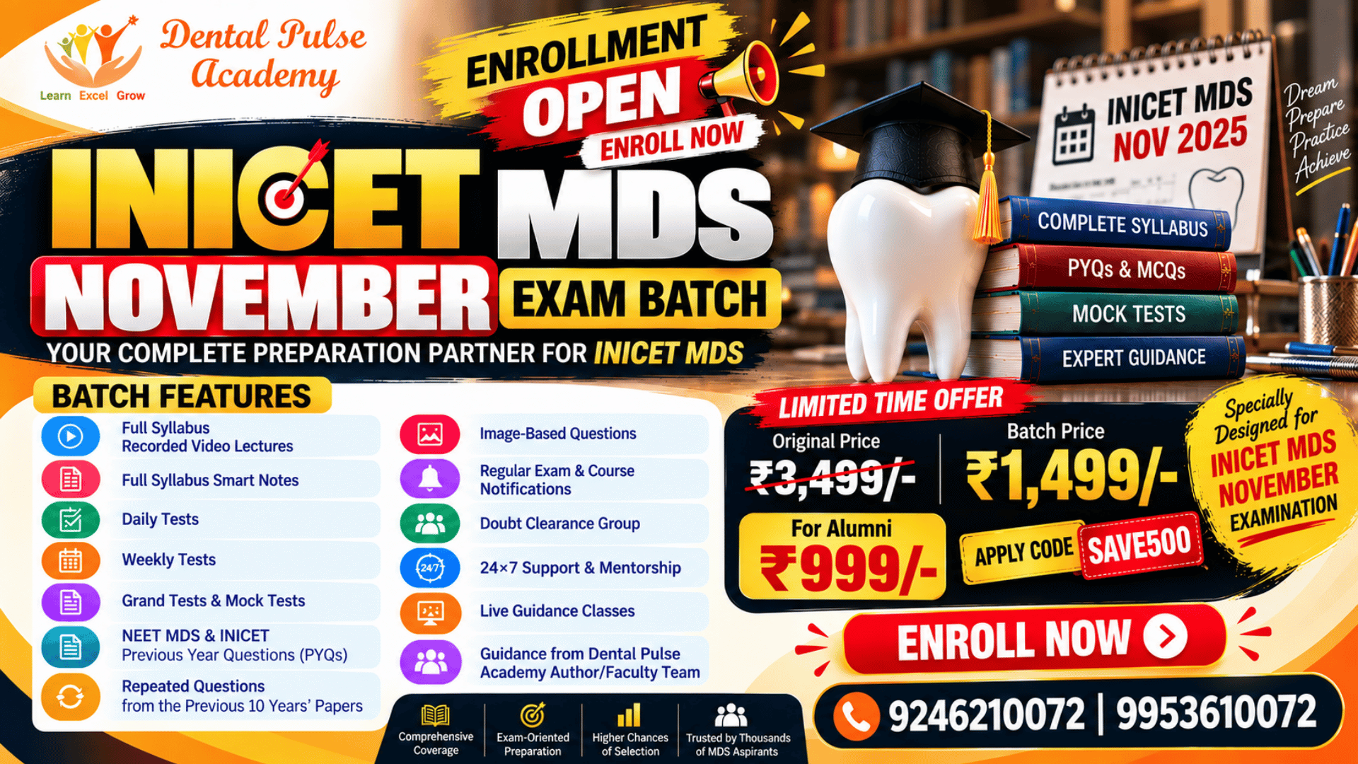 📚 INICET MDS – NOVEMBER 2026 EXAM BATCH